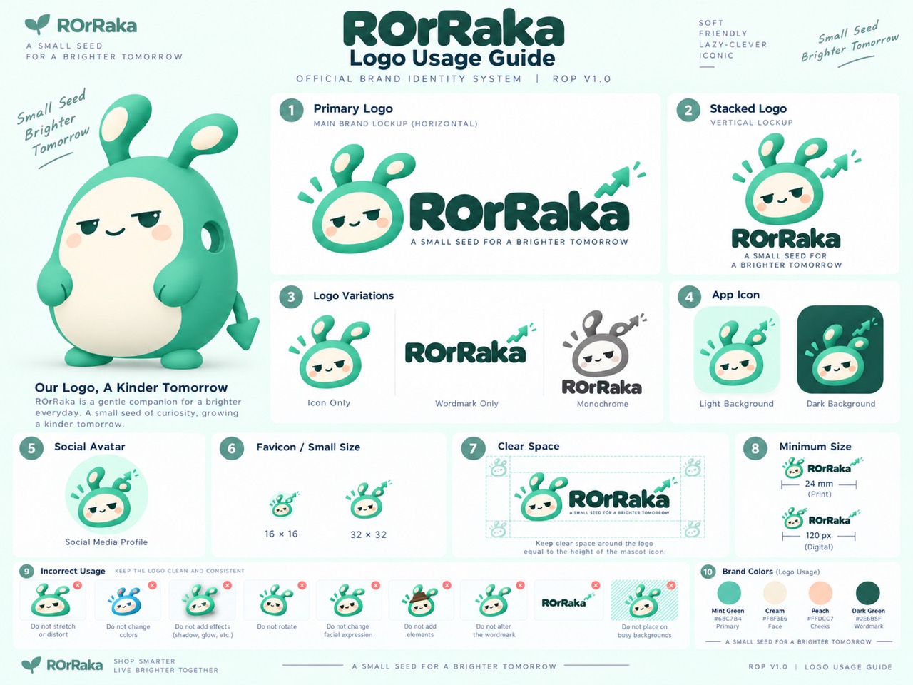 ROrRaka Logo Usage Guide ต้นฉบับ ครบ 10 หัวข้อ